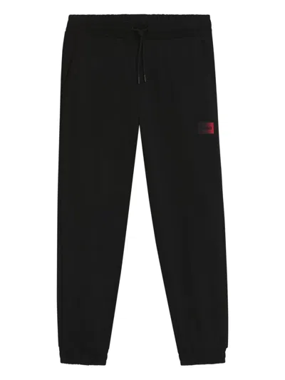 Hugo Boss Elasticated-waistband Track Pants In Black