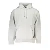Hugo Boss Elegant Long-sleeved Hooded Sweatshirt In Gray In Gray