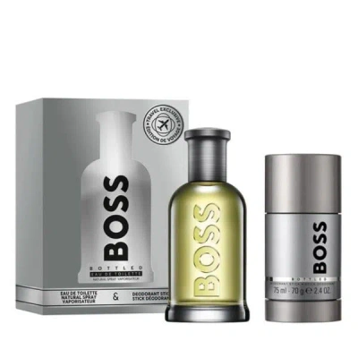 Hugo Boss Elegant Men's Fragrance Duo: 3.3 oz Edt Spray & 2.4 oz Deo Stick In Transparent