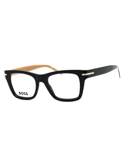 Hugo Boss Elegant Rectangular Eyeglasses For Women In Black