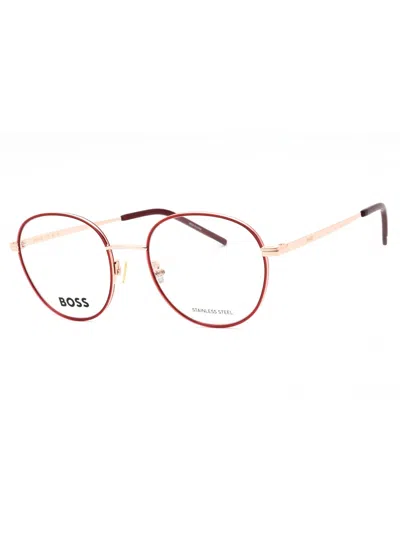 Hugo Boss Elegant Round Eyeglasses For Women - Boss 1594 Style In Red