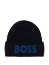 Hugo Boss Elio Beanie In Blue