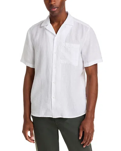 Hugo Boss Ellino Short Sleeve Camp Shirt In Natural