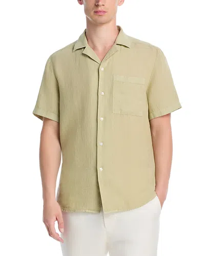 Hugo Boss Ellino Short Sleeve Camp Shirt In Green
