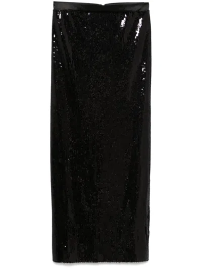 Hugo Boss Eluxia Midi Skirt In Black