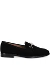 Hugo Boss Embellishment-detail Suede Loafers In Black