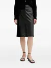 Hugo Boss Embossed-design Skirt In Black