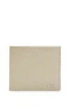 HUGO BOSS EMBOSSED-LEATHER WALLET WITH METAL LOGO LETTERING