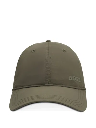 Hugo Boss Embossed Logo Cap In Green