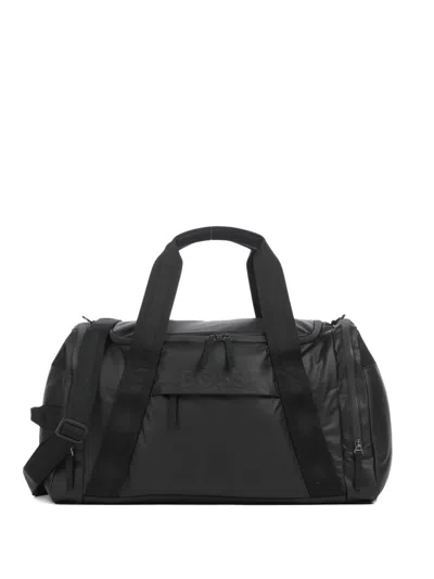 Hugo Boss Embossed-logo Holdall In Black