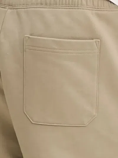 Hugo Boss Embossed-logo Track Shorts In Neutral