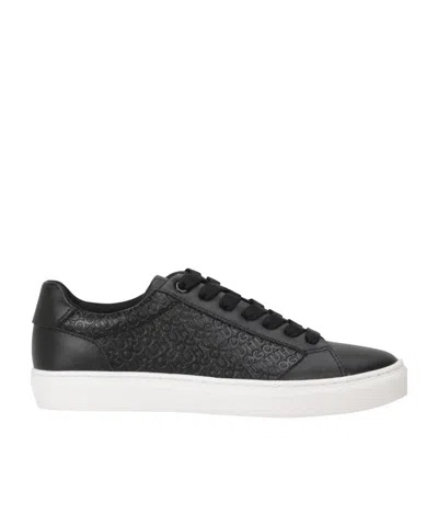 Hugo Boss Embossedleather Lowtop Sneakers In Multi