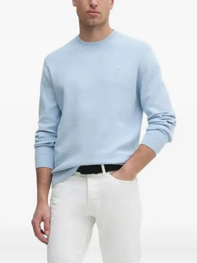 HUGO BOSS EMBROIDERED CREW-NECK SWEATER