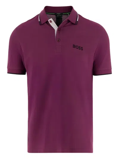 HUGO BOSS EMBROIDERED-DETAIL POLO SHIRT
