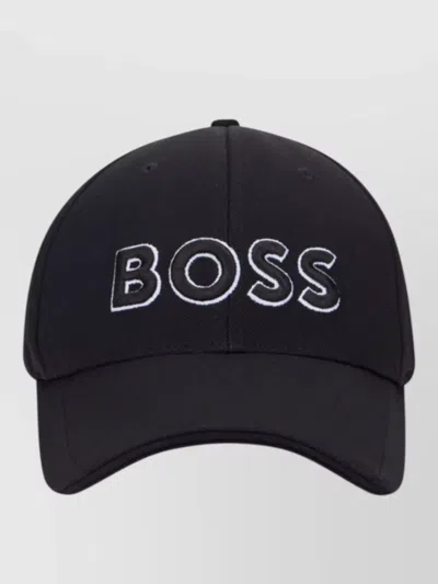 Hugo Boss Boss Cap With Embroidered Logo In Black