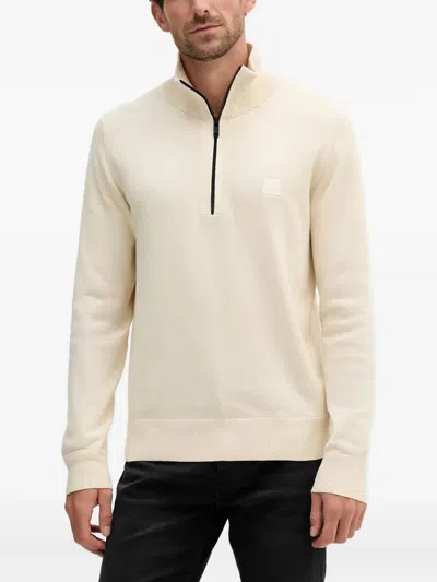 HUGO BOSS EMBROIDERED-LOGO SWEATER