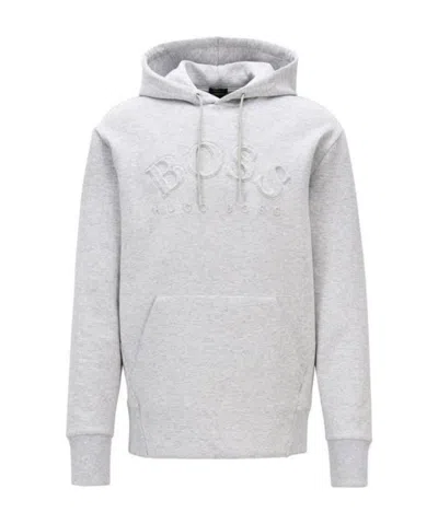 Hugo Boss Embroidered Logo Sweater In White