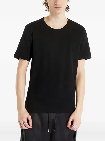 Hugo Boss Embroidered Logo T-shirt(pack Of Three) In Black