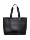Hugo Boss Embroidered-logo Tote Bag In Black