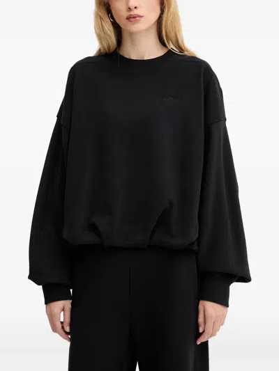 Hugo Boss Embroidered Sweatshirt In Black