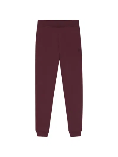 Hugo Boss Embroidered Track Pants In Purple