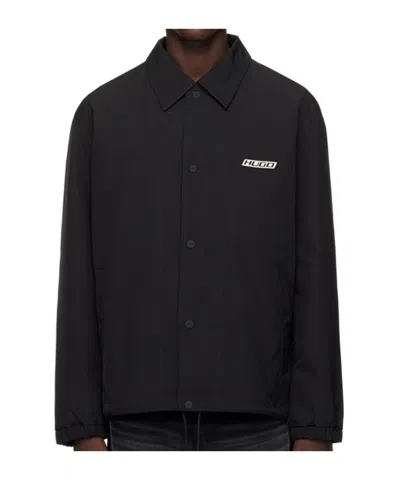 Hugo Boss Embroidery Logo Casual Jacket In Black
