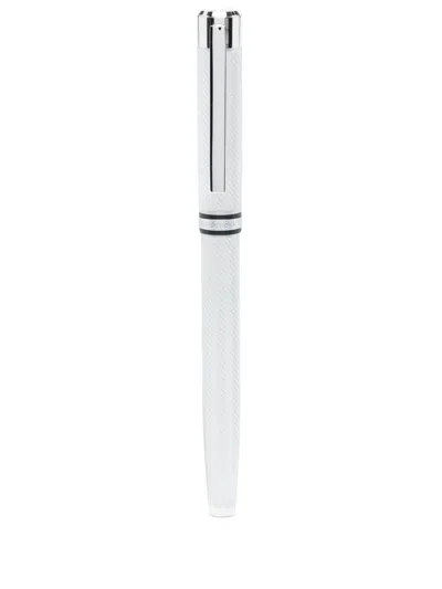 Hugo Boss Engraved Ballpoint Pen In Silver