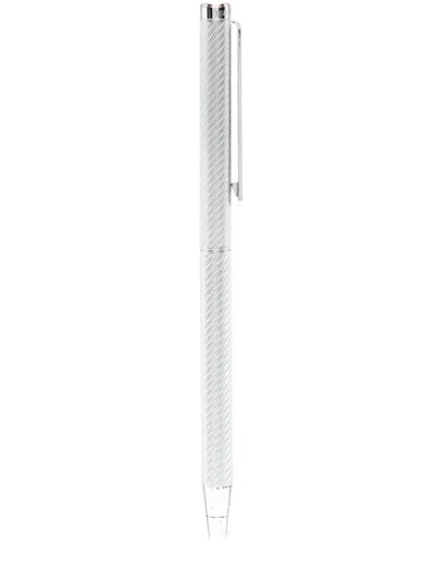 Hugo Boss Engraved Ballpoint Pen In Silver