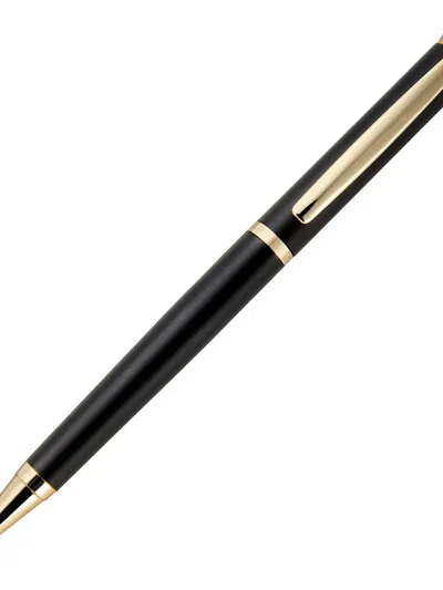 Hugo Boss Engraved-logo Ballpoint Pen In Black