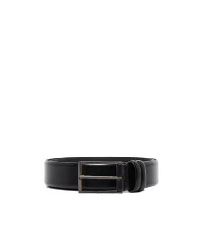 Hugo Boss Engraved-logo Leather Belt