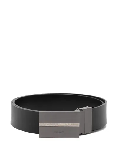 Hugo Boss Engraved-logo Reversible Belt