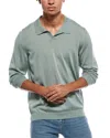 Hugo Boss Enord Wool Polo Shirt In Green