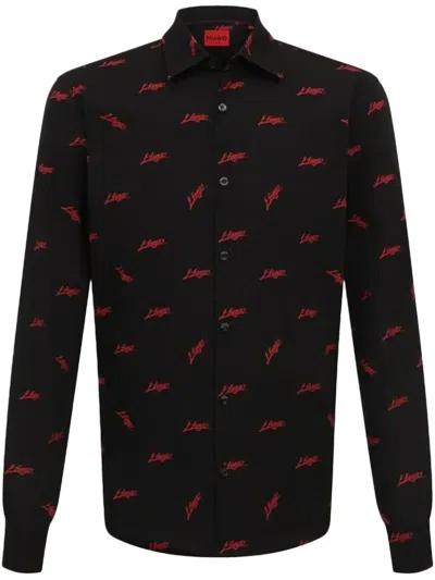 Hugo Boss Ermo Shirt In Black