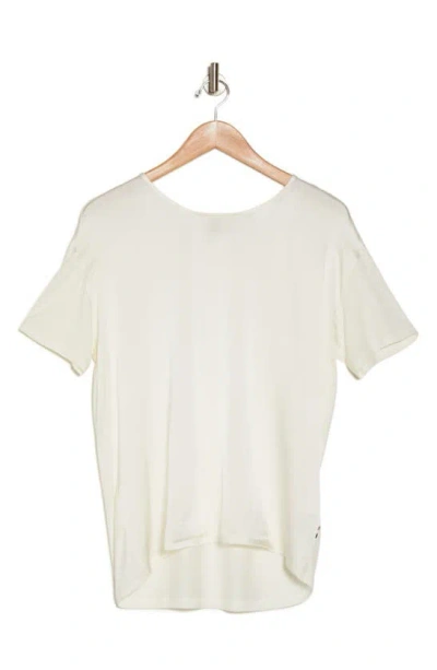 Hugo Boss Esandy Short Sleeve Top In Open White