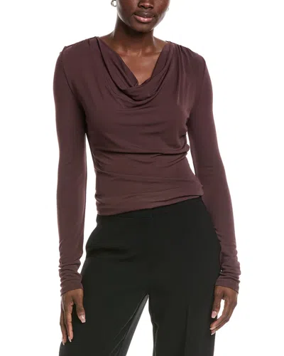 Hugo Boss Eseyana Top In Burgundy
