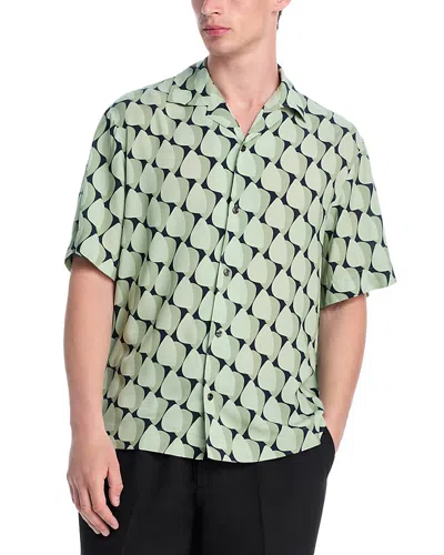 HUGO BOSS ESPINO PRINTED SHORT SLEEVE SHIRT
