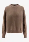 Hugo Boss Essential Cashmere Sweater In Brown