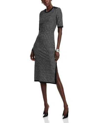 HUGO BOSS ETANAH TEXTURED KNIT BODYCON DRESS