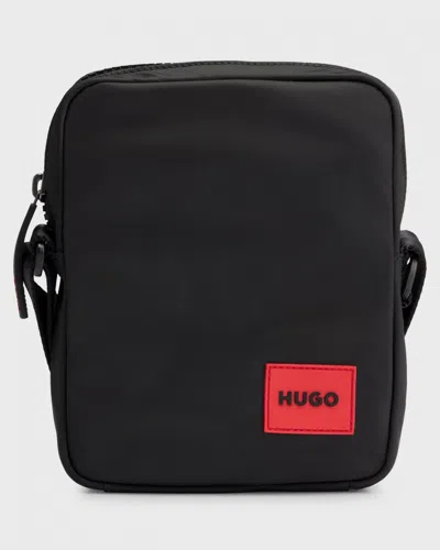 Hugo Boss Ethon 2.0n Mens Reporter Bag With Red Logo Patch Nos