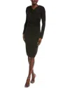 Hugo Boss Eular Midi Dress In Black