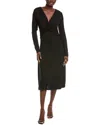 Hugo Boss Eulo Midi Dress In Black