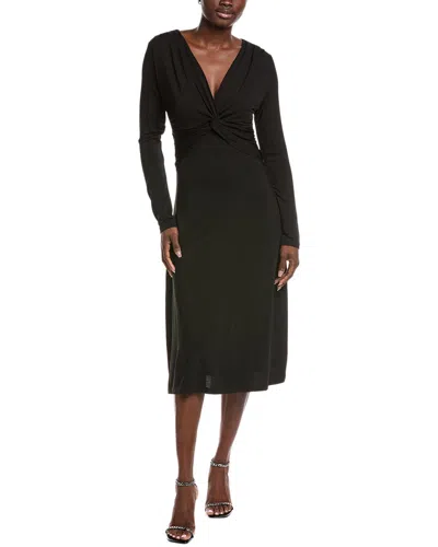Hugo Boss Eulo Midi Dress In Black