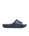 Hugo Boss Lightweight Eva Slides With Logo Strap In Blue