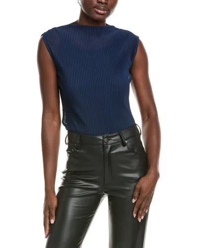Hugo Boss Evarie Jersey Top In Blue