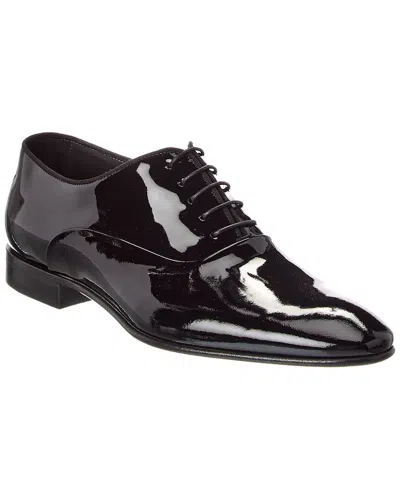 Hugo Boss Evening Patent Oxford In Black