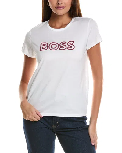 Hugo Boss Eventsa Logo T-shirt In White