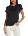 Hugo Boss Short-sleeve Wool Top In Black