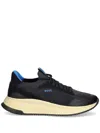 Hugo Boss Ttnm Evo Mens Trainers With Knitted Uppers In Open Blue 464