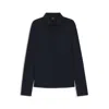 Hugo Boss Extra-slim-fit Blouse In Cotton Jersey In Blue