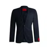 Hugo Boss Extra-slim-fit Jacket In A Stretch-wool Blend In Blue
